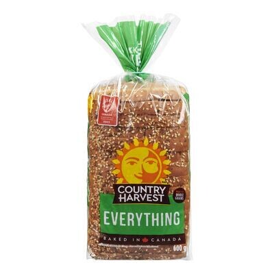 COUNTRY HARVEST Pain tout garni fait avec des grains entiers 600 g