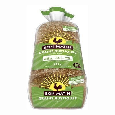 BON MATIN Pain tranché aux grains rustiques avec quinoa 600 g