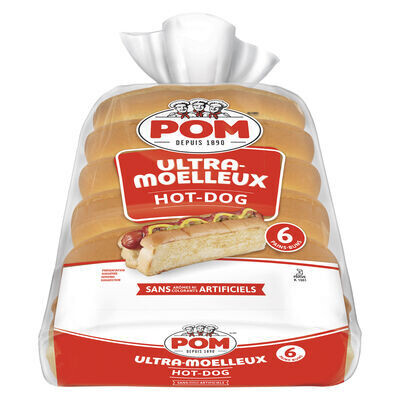 POM Pains à hot-dog Ultra-moelleux™ 6 pains
