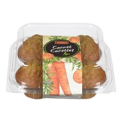 IRRESISTIBLES Muffins aux carottes 4 muffins, 400 g
