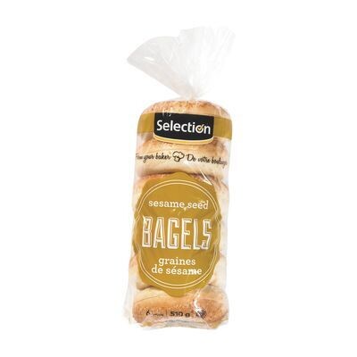 SELECTION Bagels avec graines de sésame 6 un - 510 g