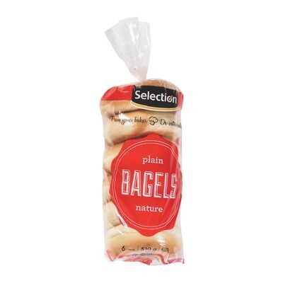 SELECTION Bagels nature 6 un - 510 g