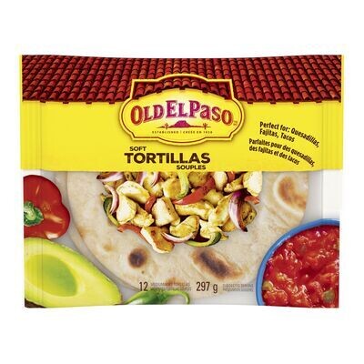 OLD EL PASO Tortillas de farine de taille moyenne 12 un
