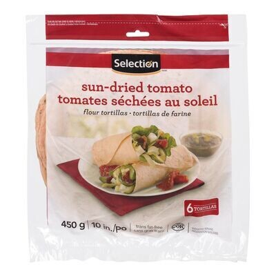 SELECTION Tortillas de farine aux tomates séchées au soleil de 10&quot;