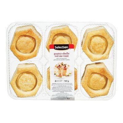 SELECTION Vol-au-vent 6 vol-au-vent, 160 g