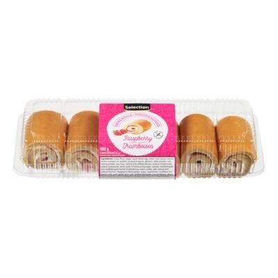 SELECTION Roulés suisses à saveur de framboise 400 g