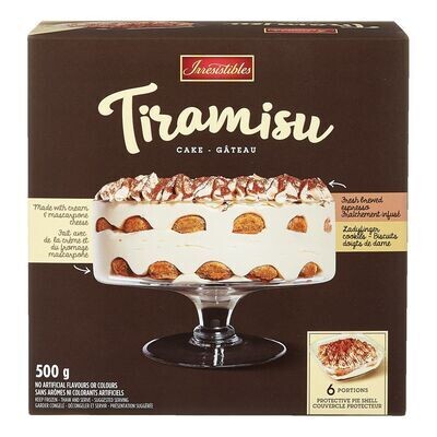 IRRESISTIBLES Gâteau tiramisu surgelé 500 g