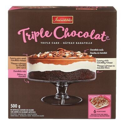 IRRESISTIBLES Gâteau bagatelle au triple chocolat 500 g