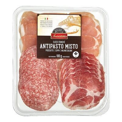 IRRESISTIBLES Trio de saucissons tranchés, Antipasto Misto 100 g