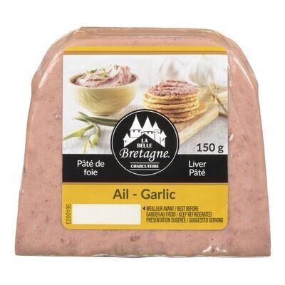 LA BELLE BRETAGNE Pâté de foie glacé à l&#39;ail 150 g