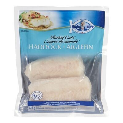 HIGH LINER Aiglefin non cuit surgelé, Coupes du marché 227 g