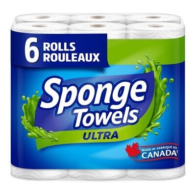 SPONGE TOWELS Essuie-tout double épaisseur Mesure-au-choix™ 6 un
