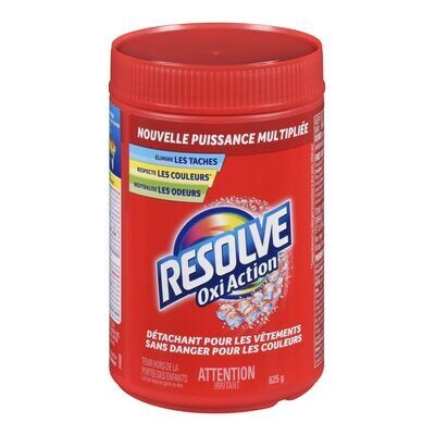 RESOLVE Détachant pour tissus colorés. Oxi-Action 625 g