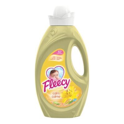 FLEECY Assouplissant textile liquide au parfum Aroma Therapy Calme 57 brassées-1,36 L