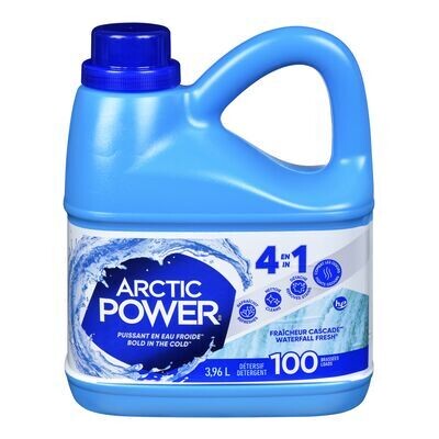 ARCTIC POWER Détergent à lessive liquide au parfum Fraîcheur cascade™ 88 brassées-3,96 L