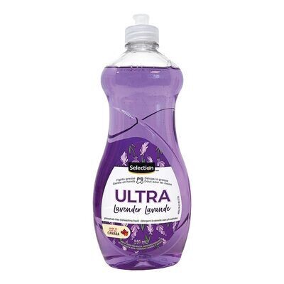 SELECTION Savon à vaisselle liquide au parfum de lavande, Ultra 591 mL