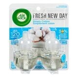 AIR WICK Recharges d&#39;huile au parfum de Simplement Coton, Fresh New Day 2x20 mL