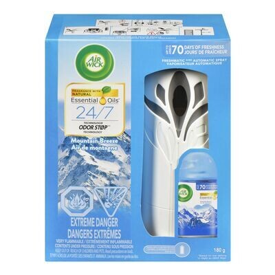 AIR WICK Vaporisateur automatique au parfum d&#39;air de montagne 180 g