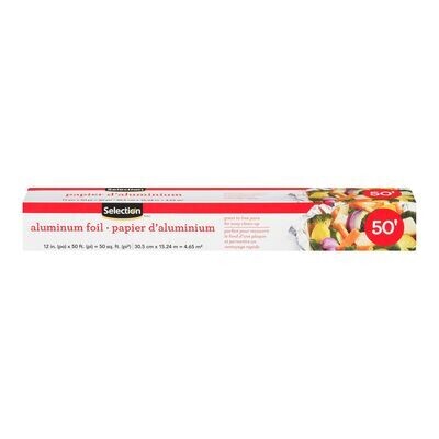 SELECTION Papier d&#39;aluminium - 50&#39; 15,24 m