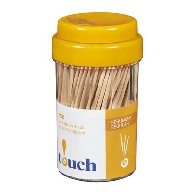 TOUCH Cure-dents ronds réguliers 250 un