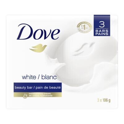DOVE Savon en barre blanc 3x106 g