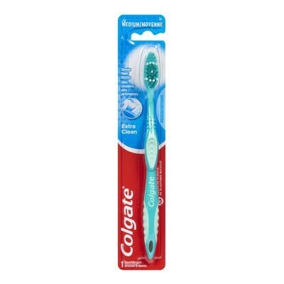 COLGATE Brosse à dents moyenne Extra Clean® 1 un