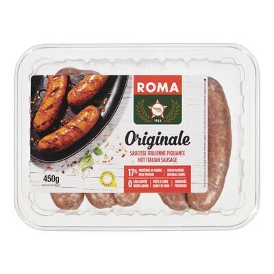 ROMA Saucisses italiennes piquantes 450 g