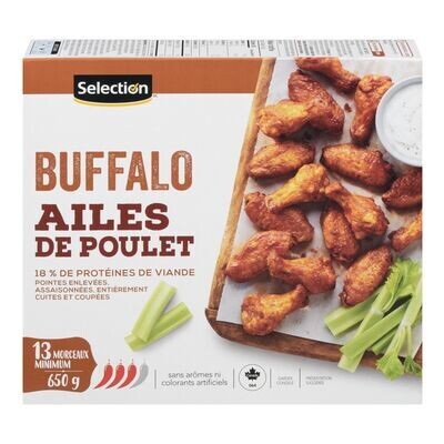 SELECTION Ailes de poulet Buffalo surgelées 650 g