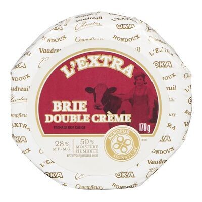 AGROPUR SIGNATURE Fromage brie double crème, L&#39;Extra 170 g