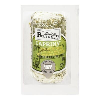 ALEXIS DE PORTNEUF Fromage de chèvre non affiné à pâte molle aux fines herbes, Capriny 100 g
