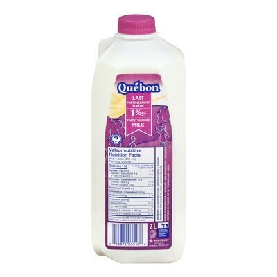 QUÉBON Lait 1 % 2 L