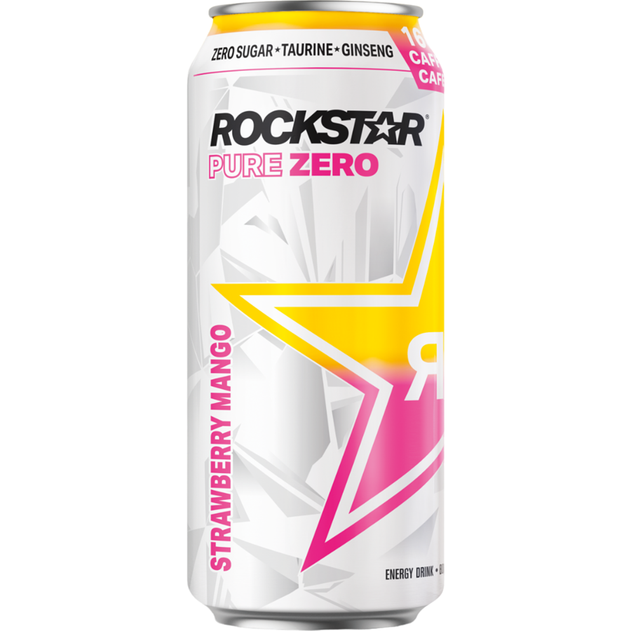 ROCKSTAR pure zero fraise mangue 473 ml