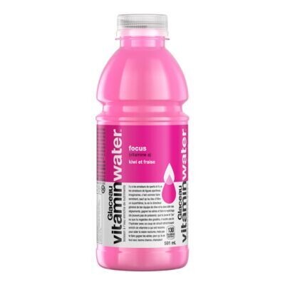 GLACÉAU VITAMINWATER Eau vitaminée à saveur de kiwi et fraise Focus 591 mL