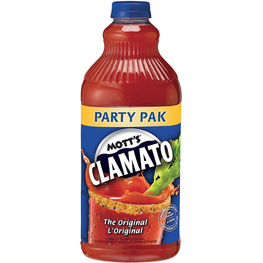 MOTT&#39;S Cocktail de tomate et de palourdes L&#39;Original, Clamato 2,54 L