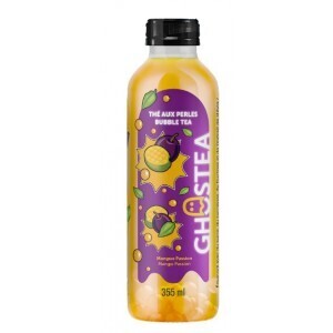 GHOSTEA Thé aux perles à saveur MANGUE PASSION 355 ML