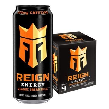 REIGN BOISSON ENERGY ORANGE DREAMSICLE 473ML