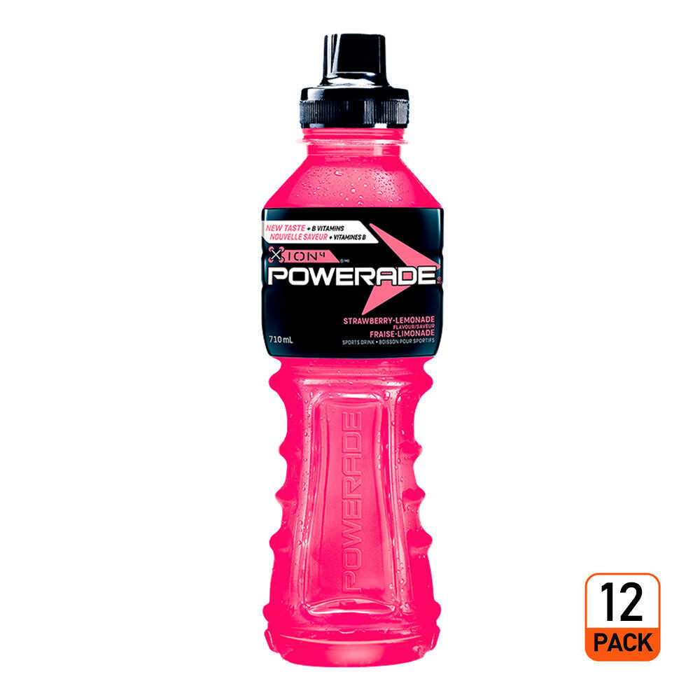 POWERADE Boisson sportive fraise et limonade 710 ML