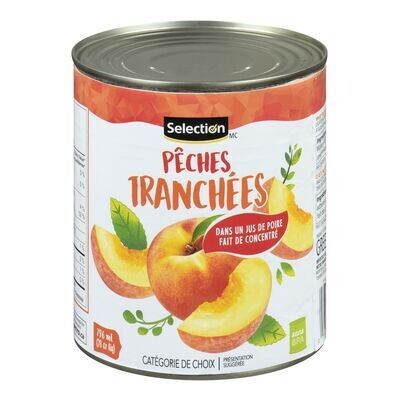 PECHE SELECTION TRANCHE SIROP LEGER 796ML