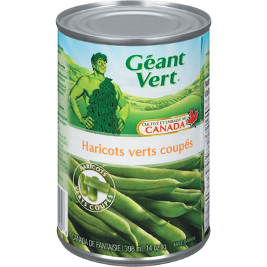 GEANT VERT HARICOTS VERTS COUPES 398ML