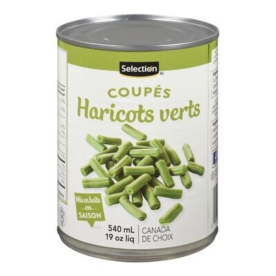 SELECTION VERT HARICOTS VERT COUPE 540ML