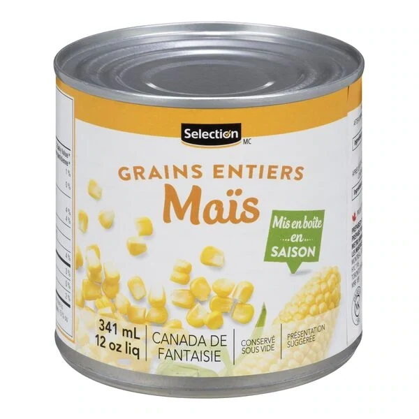 SELECTION MAIS EN GRAINS 341ML