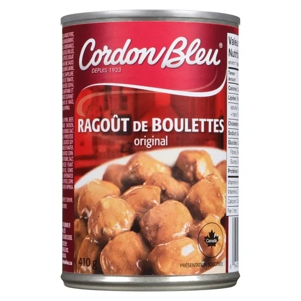 CORDON BLEU RAGOUT BOULETTES 410GR