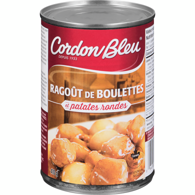 CORDON BLEU RAGOUT BOULETTES PATATES 410GR