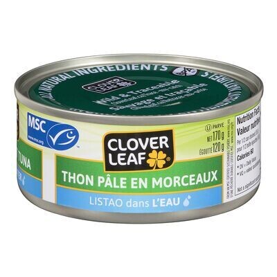 CLOVER LEAF THON PALE EN MORCEAUX LISTAO 170GR
