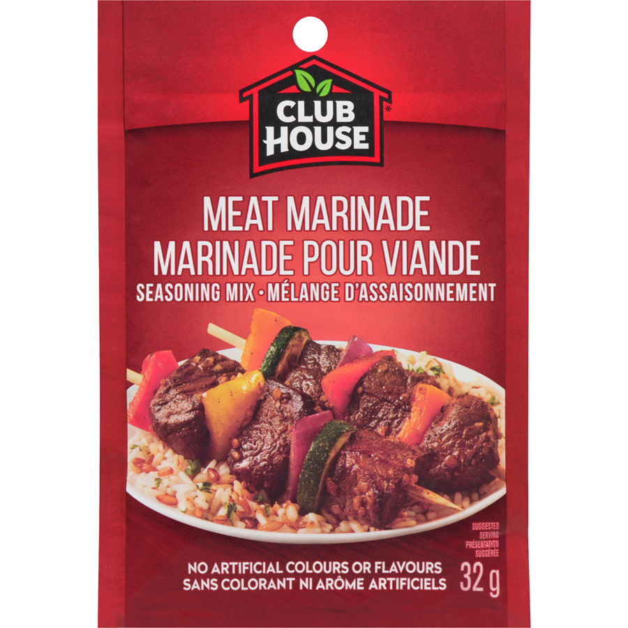 CLUB HOUSE MARINADE POUR VIANDE EN ENVELOPPE 32GR