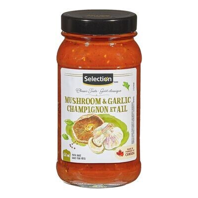 SELECTION SAUCE SPAGHETTI CHAMPIGNON ET AIL 650 ML
