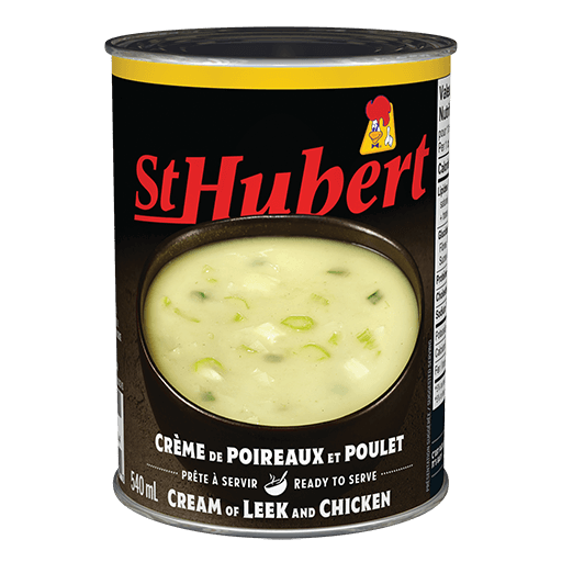 ST-HUBERT SOUPE CREME POIREAU POULET 540ML