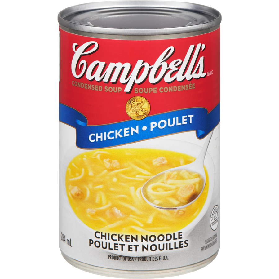 CAMPBELL&#39;S SOUPE POULET ET NOUILLES 284ML