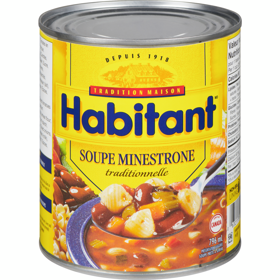 HABITANT SOUPE MINESTRONE 796ML