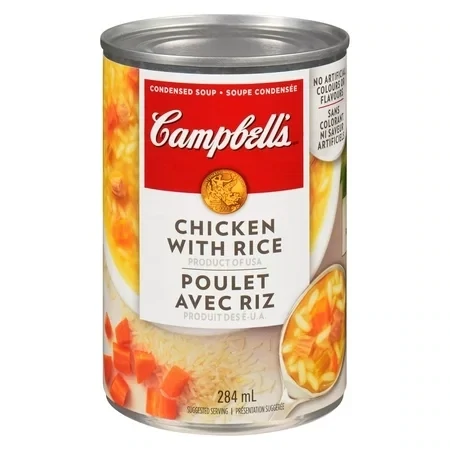 CAMPBELL&#39;S SOUPE POULET ET RIZ 284ML